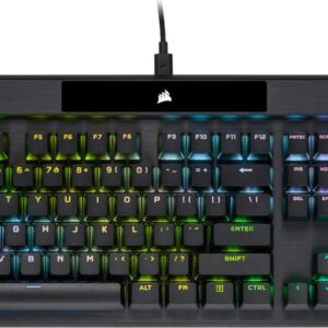 CORSAIR Gaming K70 RGB PRO - Tastatur - Hintergrundbeleuchtung - USB - Deutsch - Tastenschalter: CORSAIR OPX RGB - Schwarz
