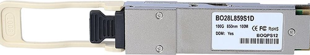 Kompatibler HPE Aruba JL309A X151 BlueOptics BO28L859S1D QSFP28 Transceiver, MPO, 100GBASE-SR4, Multimode Fiber, 4x850nm, 100 Meter, 0°C/+70°C, DDM (JL309A-BO)