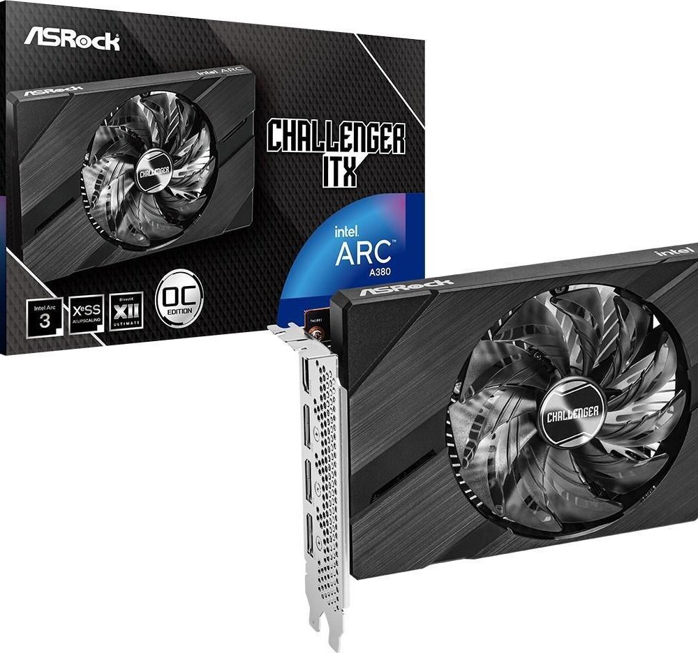 ASRock Arc A380 6GB OC, A380 CLI 6GO, 6GB GDDR6, HDMI, 3x DP (90-GA3KZZ-00UANF)