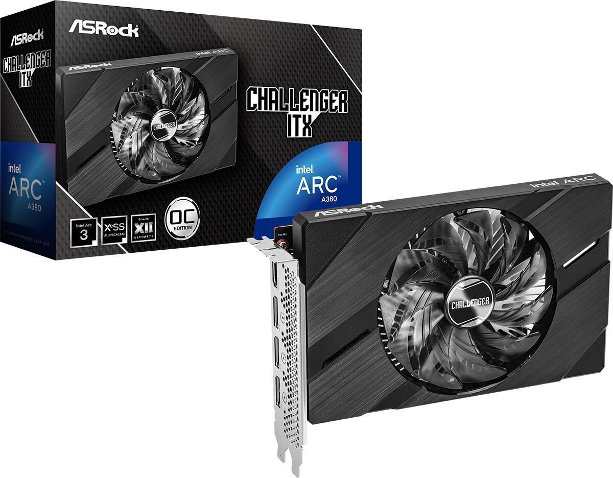 ASRock Arc A380 6GB OC, A380 CLI 6GO, 6GB GDDR6, HDMI, 3x DP (90-GA3KZZ-00UANF)