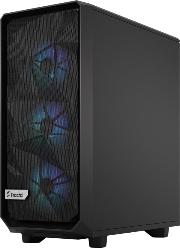Fractal Design Meshify Meshify 2 Compact - Mid tower - ATX - Seitenteil mit Fenster (gehärtetes Glas) - keine Spannungsversorgung (ATX) - Black TG Light Tint - USB/Audio (FD-C-MES2C-06)