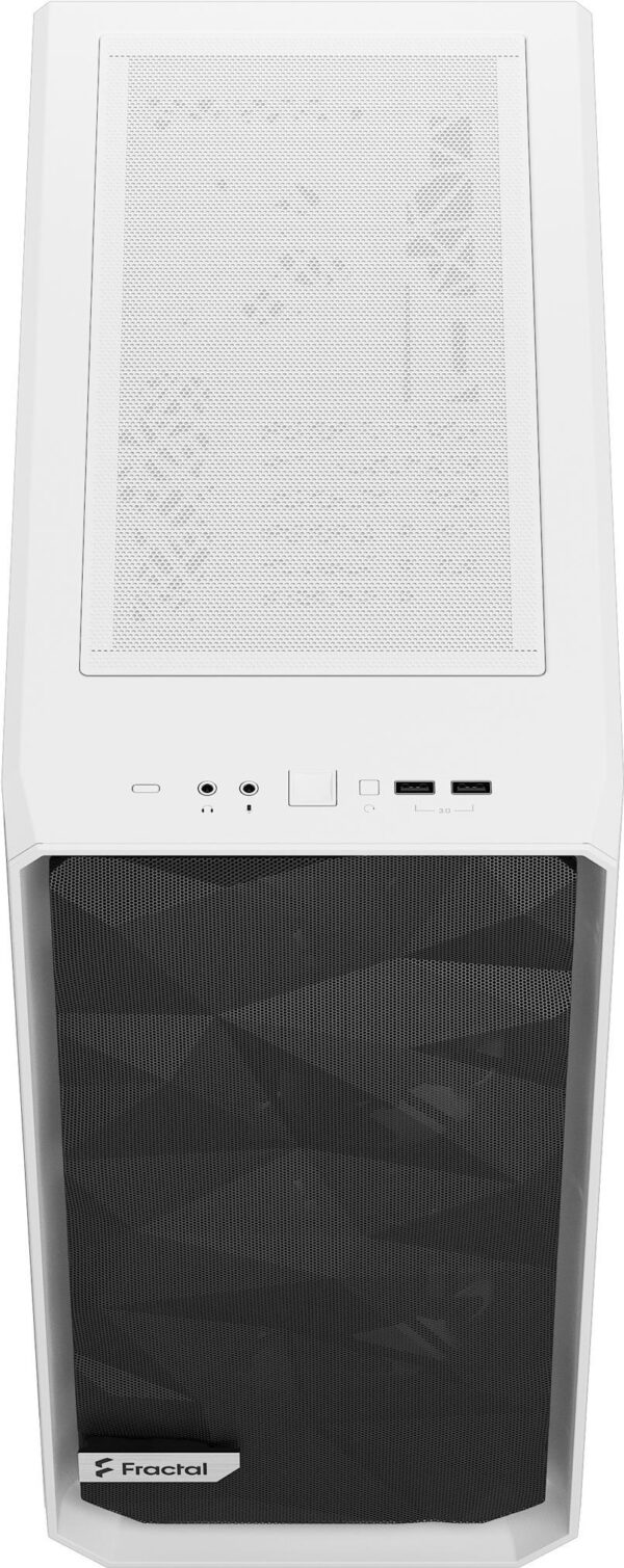 Fractal Design Meshify Meshify 2 Compact Lite - Mid tower - ATX - Seitenteil mit Fenster (gehärtetes Glas) - keine Spannungsversorgung (ATX) - White TG Clear Tint - USB/Audio (FD-C-MEL2C-04)