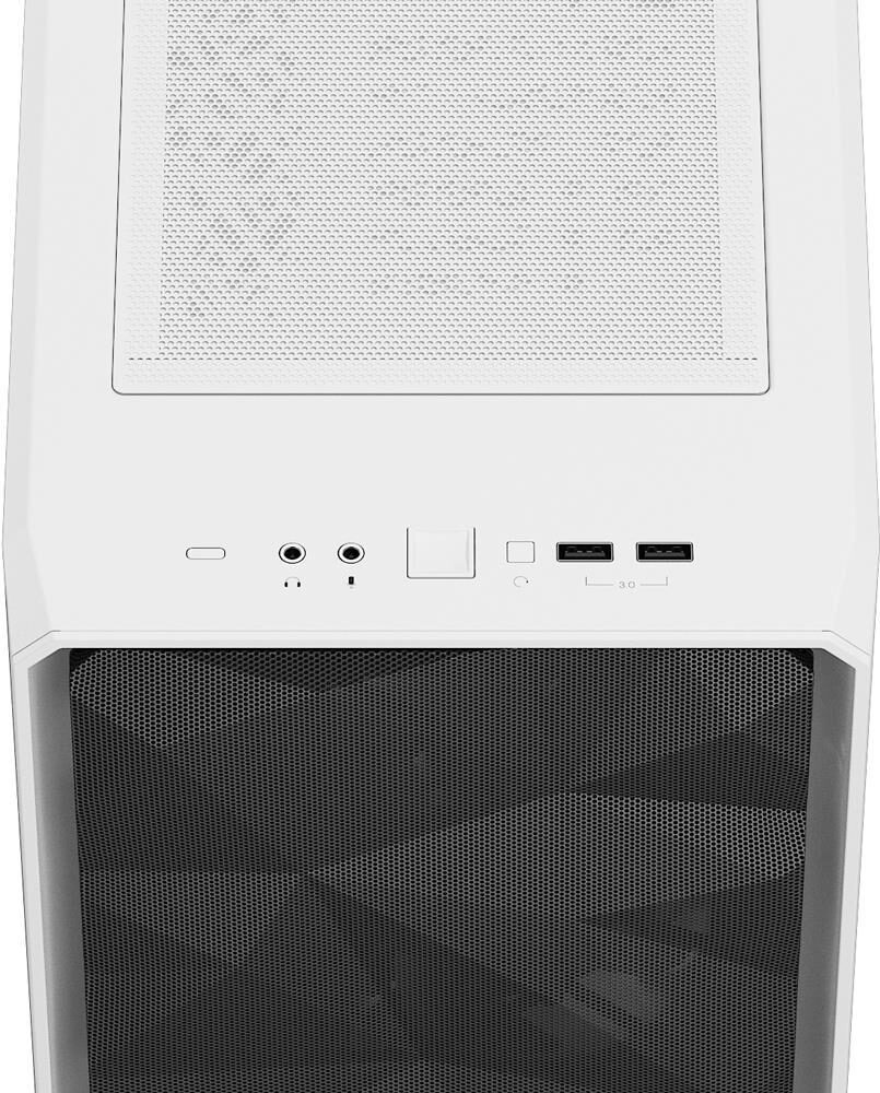 Fractal Design Meshify Meshify 2 Compact Lite - Mid tower - ATX - Seitenteil mit Fenster (gehärtetes Glas) - keine Spannungsversorgung (ATX) - White TG Clear Tint - USB/Audio (FD-C-MEL2C-04)