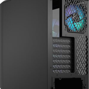 Fractal Design Meshify 2 Compact Lite - Mid tower - ATX - Seitenteil mit Fenster (gehärtetes Glas) - keine Spannungsversorgung (ATX) - Black TG Light Tint - USB/Audio (FD-C-MEL2C-05)