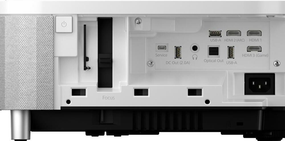 Epson EH-LS800W - 3-LCD-Projektor - 4000 lm (weiß) - 4000 lm (Farbe) - 3840 x 2160 (3 x 1920 x 1080) - 16:9 - 4K - Ultra Short-Throw Fixed-Objektiv - 802,11ac drahtlos - Schwarz / Weiß - Android TV (V11HA90040)