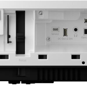 Epson EH-LS800W - 3-LCD-Projektor - 4000 lm (weiß) - 4000 lm (Farbe) - 3840 x 2160 (3 x 1920 x 1080) - 16:9 - 4K - Ultra Short-Throw Fixed-Objektiv - 802,11ac drahtlos - Schwarz / Weiß - Android TV (V11HA90040)