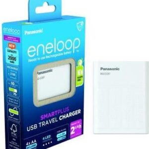 Panasonic BQ-CC87 +4x eneloop AA Rundzellen-Ladegerät NiMH Micro (AAA), Mignon (AA) (52087040)