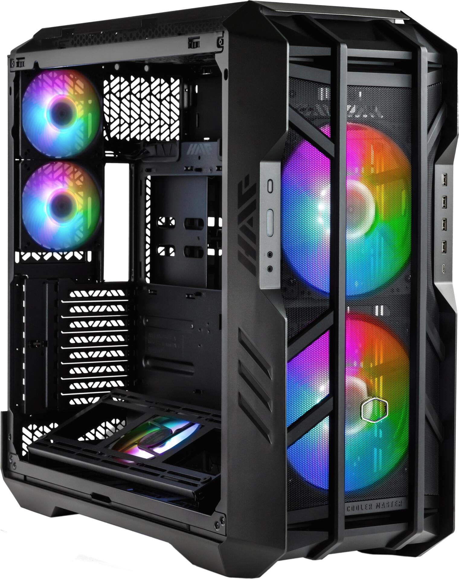 Cooler Master HAF 700 THE BERSERKER - FT - SSI EEB - Seitenteil mit Fenster (gehärtetes Glas) - keine Spannungsversorgung (ATX) - Titanium Gray - USB/Audio (H700-IGNN-S00)