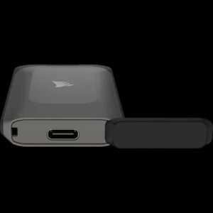 CORSAIR EX100U - SSD - 2TB - extern (tragbar) - USB 3,2 Gen 2x2 (USB-C Steckverbinder) (CSSD-EX100U2TB)