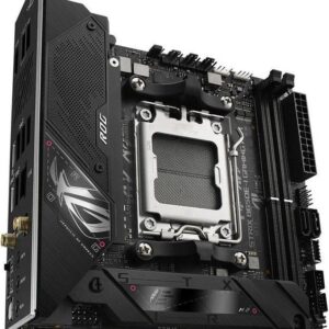 ASUS ROG Strix B650E-I Gaming WiFi - Motherboard - Mini-ITX - Socket AM5 - AMD B650 Chipsatz - USB-C 3,2 Gen 2x2, USB-C 3,2 Gen2, USB 3,2 Gen 2, USB 3,2 Gen 1 - 2,5 Gigabit LAN, Wi-Fi 6E - Onboard-Grafik (CPU erforderlich) - HD Audio (8-Kanal) (90MB1BI0-M0EAY0)