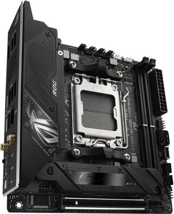 ASUS ROG Strix B650E-I Gaming WiFi - Motherboard - Mini-ITX - Socket AM5 - AMD B650 Chipsatz - USB-C 3,2 Gen 2x2, USB-C 3,2 Gen2, USB 3,2 Gen 2, USB 3,2 Gen 1 - 2,5 Gigabit LAN, Wi-Fi 6E - Onboard-Grafik (CPU erforderlich) - HD Audio (8-Kanal) (90MB1BI0-M0EAY0)