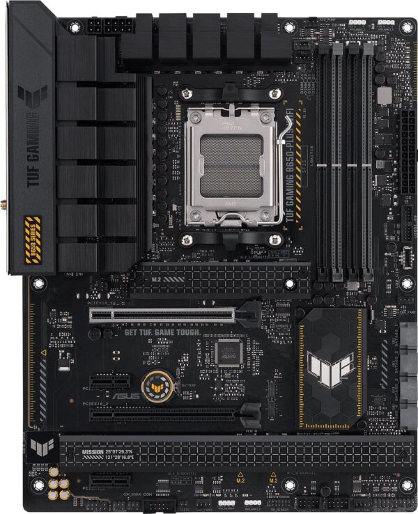 ASUS TUF Gaming B650-Plus WiFi - Motherboard - ATX - Socket AM5 - AMD B650 Chipsatz - USB-C 3,2 Gen 2x2, USB 3,1 Gen 2, USB 3,2 Gen 2, USB-C 3,2 Gen2, USB-C 3,2 Gen 1 - 2,5 Gigabit LAN, Wi-Fi 6, Bluetooth - Onboard-Grafik (CPU erforderlich) - HD Audio (8-Kanal) (90MB1BZ0-M0EAY0)