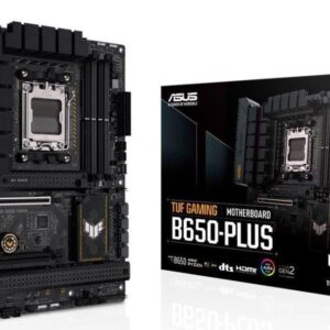 ASUS TUF Gaming B650-Plus - Motherboard - ATX - Socket AM5 - AMD B650 Chipsatz - USB-C 3,2 Gen 2x2, USB 3,1 Gen 2, USB 3,2 Gen 2, USB-C 3,2 Gen2, USB-C 3,2 Gen 1 - 2,5 Gigabit LAN - Onboard-Grafik (CPU erforderlich) - HD Audio (8-Kanal) (90MB1BY0-M0EAY0)