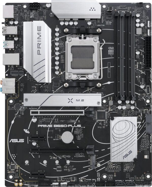ASUS PRIME B650-PLUS-CSM - AMD - Buchse AM5 - AMD Ryzen 7 7th Gen - AMD Ryzen 9 7th Gen - DDR5-SDRAM - 128 GB - DIMM (90MB1BS0-M0EAYC)