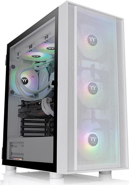 Thermaltake H570 TG ARGB Snow - Mid tower - E-ATX - Seitenteil mit Fenster (gehärtetes Glas) - keine Spannungsversorgung (PS/2) - weiß - USB/Audio (CA-1T9-00M6WN-01)