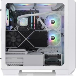 Thermaltake View 300 MX Snow - Mid tower - E-ATX - Seitenteil mit Fenster (gehärtetes Glas) - keine Spannungsversorgung (PS/2) - weiß - USB/Audio