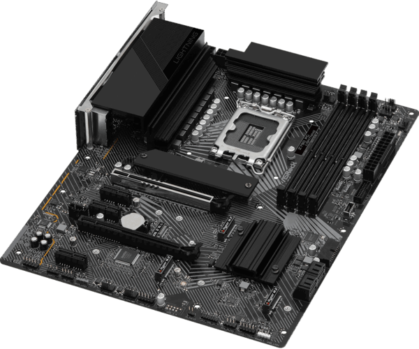 ASRock Z790 PG Lightning - Motherboard - ATX - LGA1700-Sockel - Z790 Chipsatz - USB 3,2 Gen 1, USB 3,2 Gen 2, USB-C 3,2 Gen 2x2, USB-C 3,2 Gen 1 - 2,5 Gigabit LAN - Onboard-Grafik (CPU erforderlich) - HD Audio (8-Kanal) (90-MXBKA0-A0UAYZ)