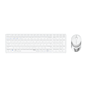 Rapoo 9750M Tastatur Maus enthalten RF Wireless + Bluetooth QWERTZ Deutsch Weiß (00215375)