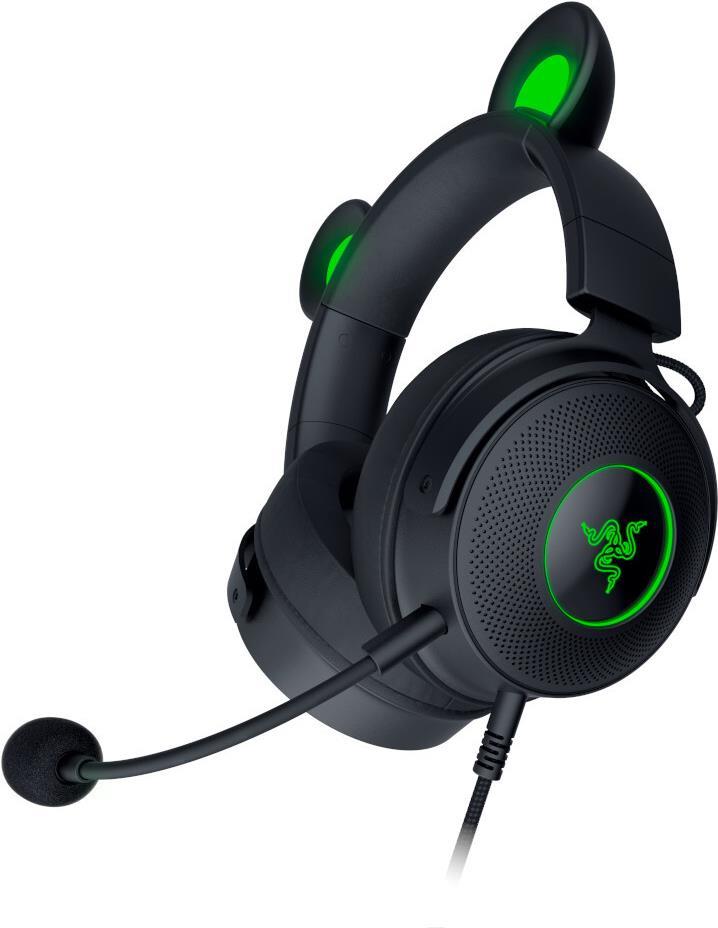 Razer Kraken Kitty V2 Pro - Headset - ohrumschließend - kabelgebunden - USB - Geräuschisolierung - Schwarz (RZ04-04510100-R3M1)