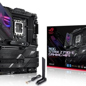 ASUS ROG Strix Z790-E Gaming WiFi - Motherboard - ATX - LGA1700-Sockel - Z790 Chipsatz - USB 3.2 Gen 1, USB 3.2 Gen 2, USB-C 3.2 Gen2, USB-C 3.2 Gen 2x2 - 2.5 Gigabit LAN, Wi-Fi - Onboard-Grafik (CPU erforderlich) - HD Audio (8-Kanal)