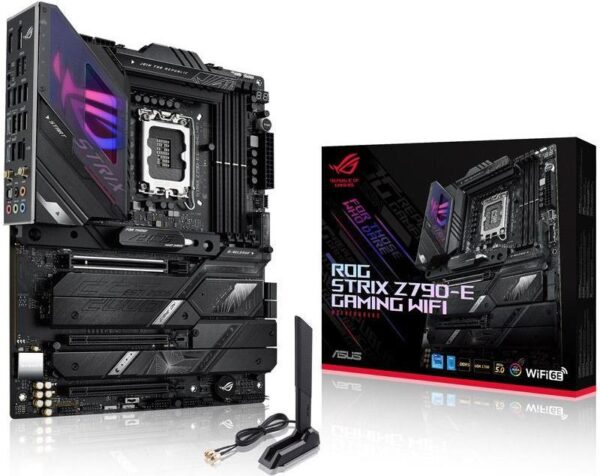 ASUS ROG Strix Z790-E Gaming WiFi - Motherboard - ATX - LGA1700-Sockel - Z790 Chipsatz - USB 3.2 Gen 1, USB 3.2 Gen 2, USB-C 3.2 Gen2, USB-C 3.2 Gen 2x2 - 2.5 Gigabit LAN, Wi-Fi - Onboard-Grafik (CPU erforderlich) - HD Audio (8-Kanal)