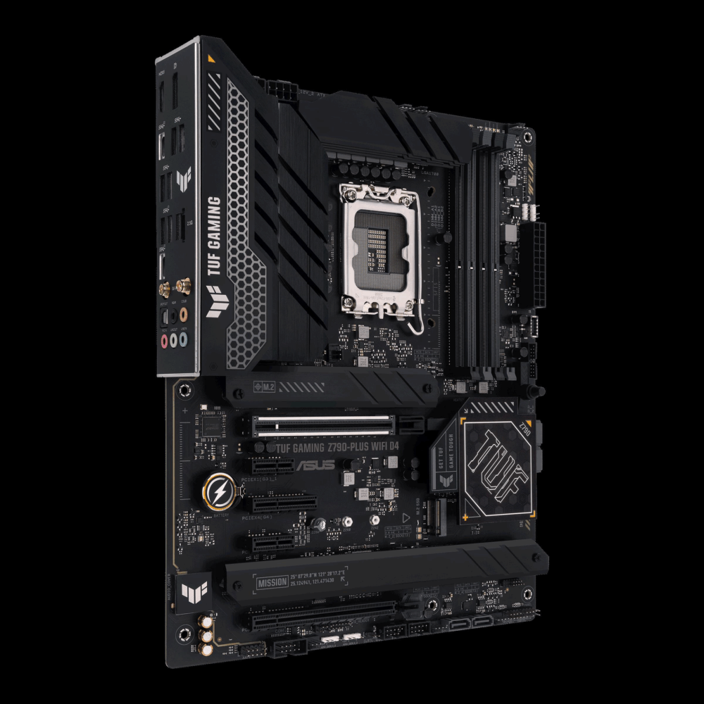ASUS TUF Gaming Z790-Plus WiFi D4 - Motherboard - ATX - LGA1700-Sockel - Z790 Chipsatz - USB 3,2 Gen 1, USB 3,2 Gen 2, USB-C 3,2 Gen2, USB-C 3,2 Gen 2x2 - 2,5 Gigabit LAN, Wi-Fi, Bluetooth - Onboard-Grafik (CPU erforderlich) - HD Audio (8-Kanal) (90MB1CR0-M0EAY0)