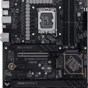 ASUS TUF GAMING Z790-PLUS D4 - Motherboard - ATX - LGA1700-Sockel - Z790 Chipsatz - USB-C 3,2 Gen 2x2, USB-C 3,2 Gen2, USB 3,2 Gen 1, USB 3,2 Gen 2 - 2,5 Gigabit LAN, Wi-Fi 6, Bluetooth - Onboard-Grafik (CPU erforderlich) - HD Audio (8-Kanal) (90MB1CQ0-M0EAY0)