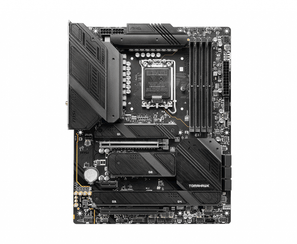 MSI MAG Z790 Tomahawk WIFI - Motherboard - ATX - LGA1700-Sockel - Z790 Chipsatz - USB-C Gen2, USB 3,2 Gen 1, USB 3,2 Gen 2, USB-C Gen 2x2 - 2,5 Gigabit LAN, Wi-Fi, Bluetooth - Onboard-Grafik (CPU erforderlich) - HD Audio (8-Kanal) (7D91-009R)