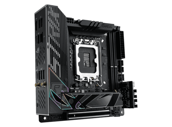 ASUS ROG STRIX Z790-I GAMING WIFI - Motherboard - Mini-ITX - LGA1700-Sockel - Z790 Chipsatz - USB 3,2 Gen 1, USB 3,2 Gen 2, USB4, USB-C 3,2 Gen2, USB-C 3,2 Gen 2x2 - 2,5 Gigabit LAN, Wi-Fi, Bluetooth - Onboard-Grafik (CPU erforderlich) (90MB1CM0-M0EAY0)