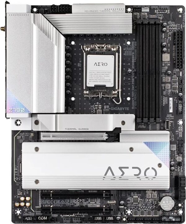 Gigabyte Z790 AERO G - Motherboard - ATX - LGA1700-Sockel - Z790 Chipsatz - USB-C Gen 2x2, USB 3,2 Gen 2, USB 3,2 Gen 1, USB-C Gen1 - 2,5 Gigabit LAN, Wi-Fi 6, Bluetooth - Onboard-Grafik (CPU erforderlich) - High Definition Audio (7,1-Channel) (Z790 AERO G)