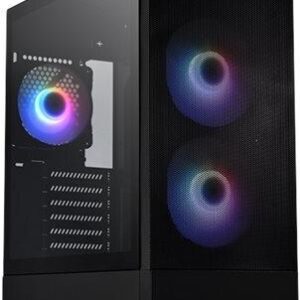 Lian Li Lancool 205 MESH Micro Tower - Micro-ATX - Seitenteil mit Fenster (gehärtetes Glas) - keine Spannungsversorgung - Schwarz - USB/Audio (LANCOOL 205M Mesh Black)