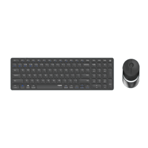Rapoo 9750M Tastatur Maus enthalten RF Wireless + Bluetooth QWERTZ Deutsch Grau (00215379)