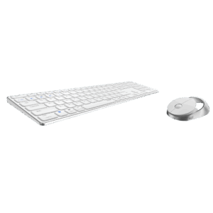 Rapoo 9850M Tastatur Maus enthalten RF Wireless + Bluetooth QWERTZ Deutsch Weiß (00215385)