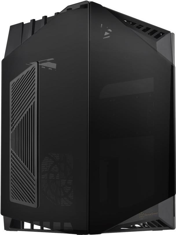 SilverStone Lucid LD03-AF - Tower - Mini-DTX - keine Spannungsversorgung (SFX12V/SFX-L12V) - Schwarz - USB/Audio