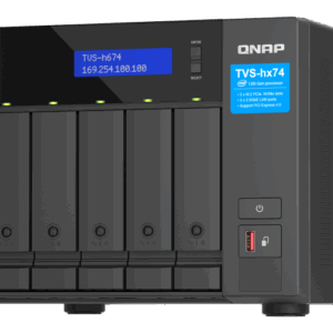 QNAP TVS-H674 - NAS-Server - 6 Schächte - SATA 6Gb/s - RAID 0, 1, 5, 6, 10, 50, JBOD, 60 - RAM 32 GB - iSCSI Support