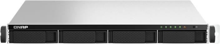 QNAP TS-464 - NAS-Server - 4 Schächte - Rack - einbaufähig - SATA 6Gb/s - RAID 0, 1, 5, 10, JBOD - RAM 8GB - iSCSI Support - 1U (TS-464U-8G)
