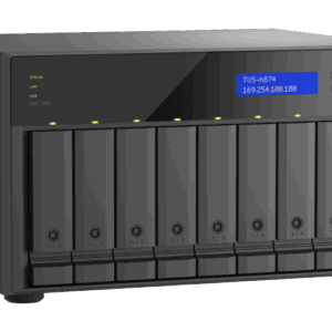 QNAP TVS-H874 - NAS-Server - 8 Schächte - SATA 6Gb/s - RAID 0, 5, 6, 10, 50, 60, RAID TP - RAM 32GB - iSCSI Support (TVS-H874-I5-32G)