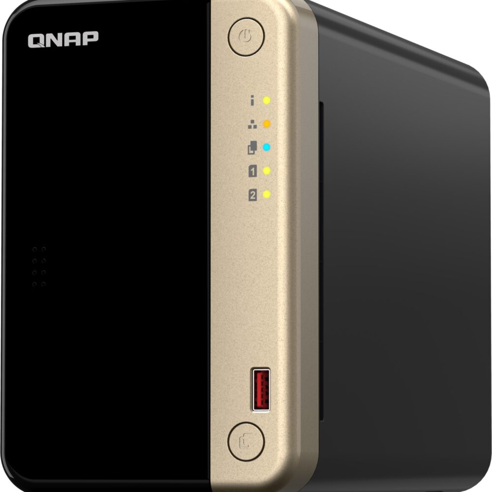 QNAP TS-264 - NAS-Server - 2 Schächte - SATA 6Gb/s - RAID RAID 0, 1, 5, 6, 10, 50, JBOD, 60 - RAM 8GB - 2,5 Gigabit Ethernet - iSCSI Support (TS-264-8G)
