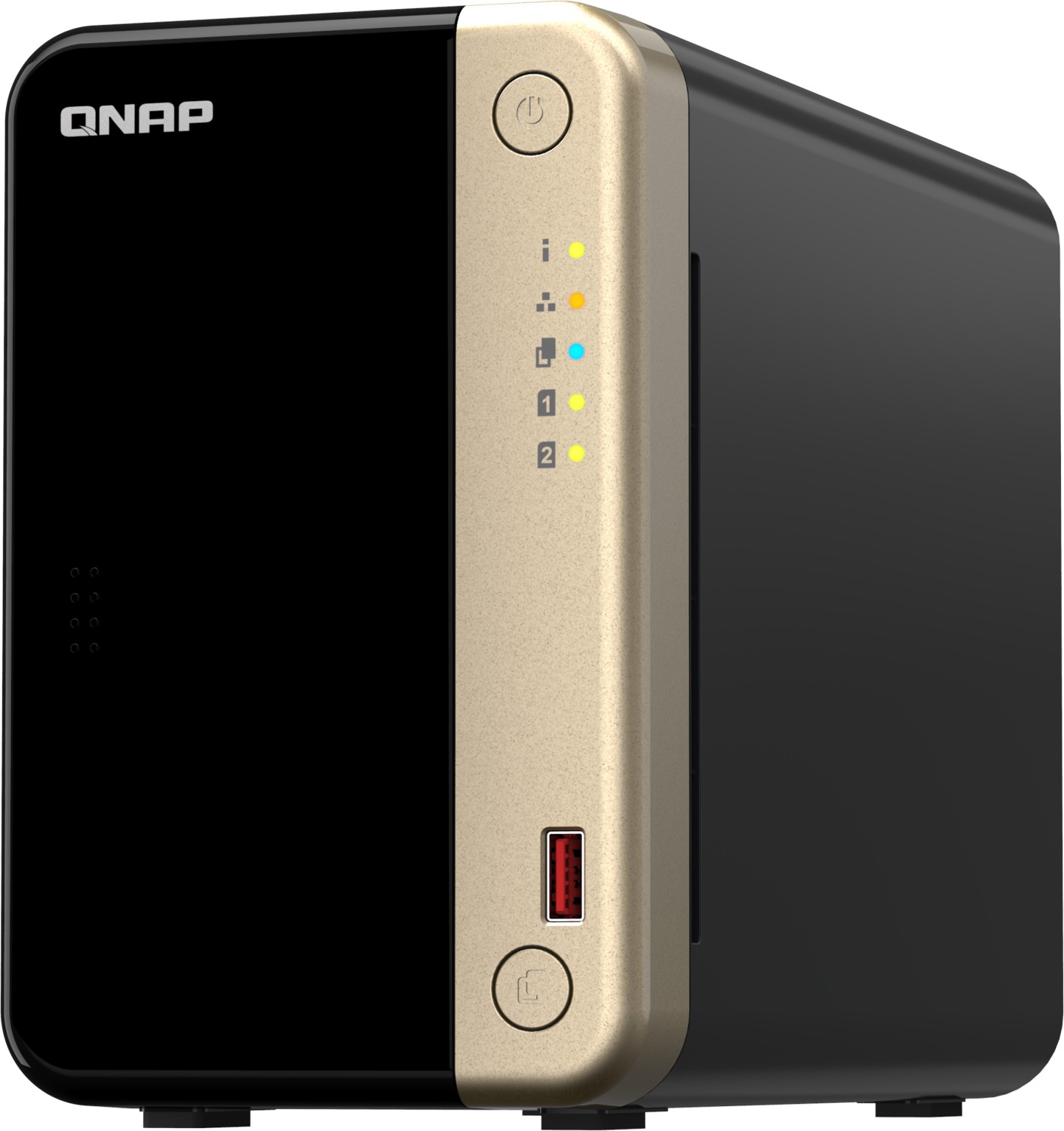 QNAP TS-264 - NAS-Server - 2 Schächte - SATA 6Gb/s - RAID RAID 0, 1, 5, 6, 10, 50, JBOD, 60 - RAM 8GB - 2,5 Gigabit Ethernet - iSCSI Support (TS-264-8G)