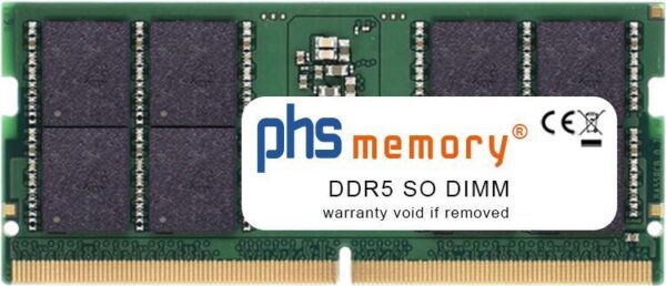 PHS-memory 32GB RAM Speicher kompatibel mit Schenker XMG Pro 17-E22bwy DDR4 SO DIMM 3200MHz PC4-25600-S (SP446421)