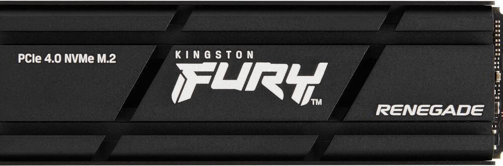 Kingston FURY Renegade - SSD - 1TB - intern - M.2 2280 - PCIe 4,0 x4 (NVMe) - integrierter Kühlkörper (SFYRSK/1000G)