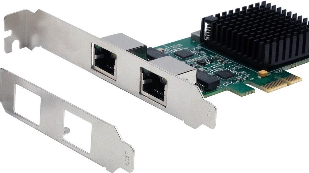 EXSYS GmbH Dual PCIe Netzwerk-Karte 2.5 Gigabit (EX-60112)