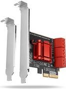 Axagon PCES-SA6 Schnittstellenkarte/Adapter Eingebaut SATA (PCES-SA6)