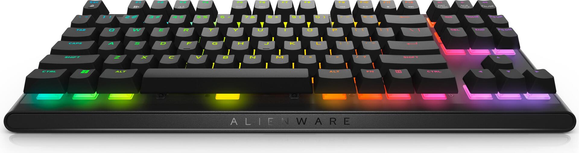 Dell Alienware AW420K - Tastatur - Ohne Zehnertastatur - hintergrundbeleuchtet - USB - Tastenschalter: CHERRY MX Red - Dark Side of the Moon - retail - Box (AW420K-B-WW)