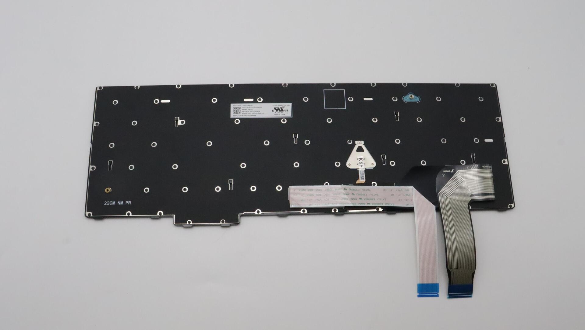 Lenovo Primax - Ersatztastatur Notebook - hinterleuchtet - Englisch - Europa - Schwarz - für ThinkPad L15 Gen 3, P16s Gen 1, T16 Gen 1 (5N21D93785)