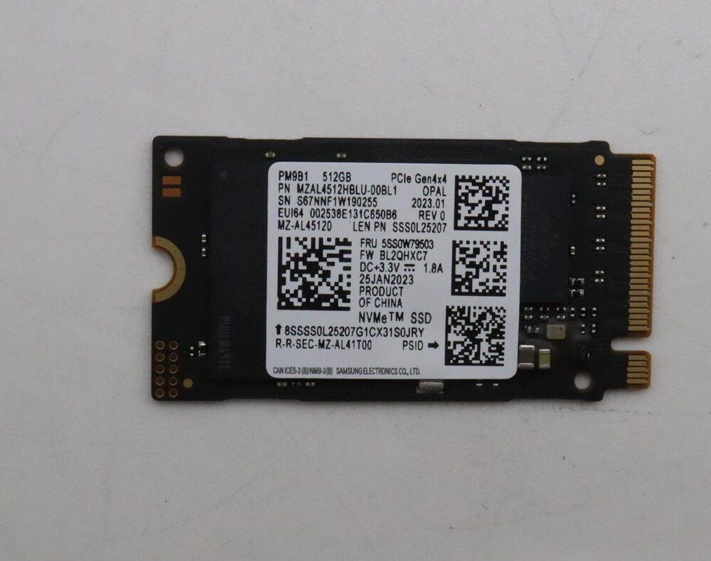 Lenovo SSD 512GB M.2 2242 PCIe4x4 SAM OPAL (5SS0W79503)