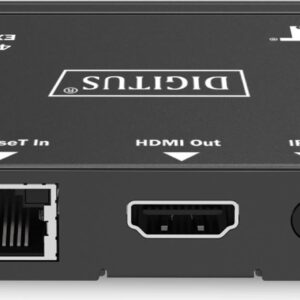 DIGITUS 4K HDBaseT DS-55520 - Sender und Empfänger - Video/Audio/Infrarot/seriell/Netzwerkextender - RS-232, HDMI, HDBaseT - über CAT 6/7/8 - bis zu 70 m (DS-55520)