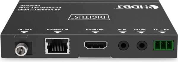 DIGITUS 4K HDBaseT DS-55520 - Sender und Empfänger - Video/Audio/Infrarot/seriell/Netzwerkextender - RS-232, HDMI, HDBaseT - über CAT 6/7/8 - bis zu 70 m (DS-55520)