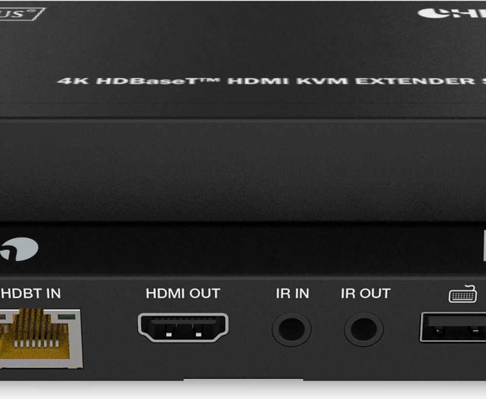 DIGITUS 4K HDBaseT DS-55522 - Sender und Empfänger - Video/Audio/USB-Verlängerungskabel - HDBaseT - über CAT 6a/7/8 - bis zu 150 m (DS-55522)