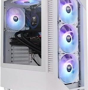 Thermaltake View 200 TG Snow ARGB - Midi Tower - PC - Weiß - ATX - micro ATX - Mini-ITX - Gehärtetes Glas - Multi (CA-1X3-00M6WN-00)